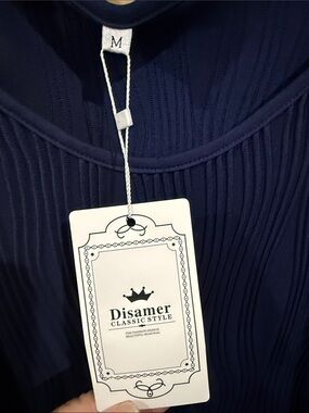 Sleeveless Navy Mini Dress with Ring-Detail Straps